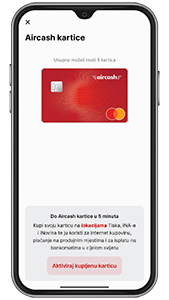 Aircash Mastercard kartica