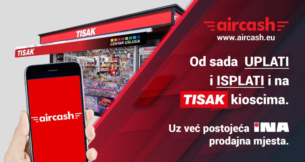 Tisak je novi Aircash partner