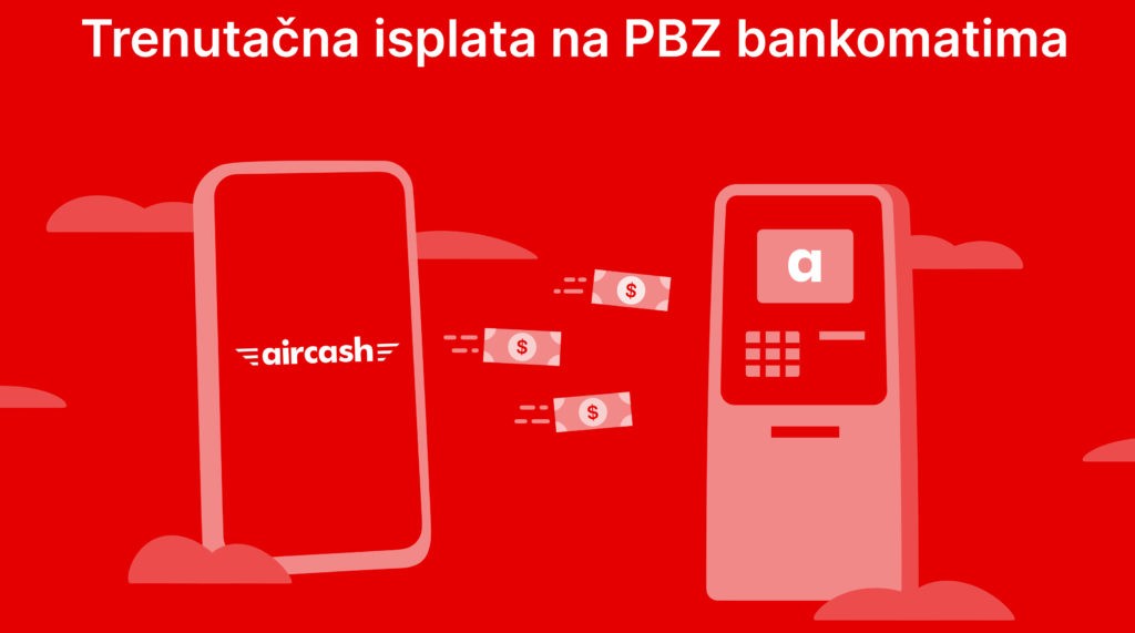 NOVO! Aircash na bankomatima PBZ-a!